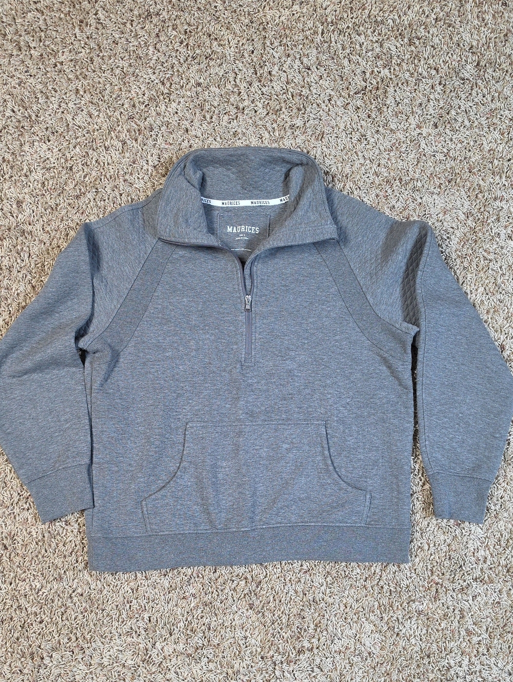 Maurices Heather Gray Half-Zip Pullover